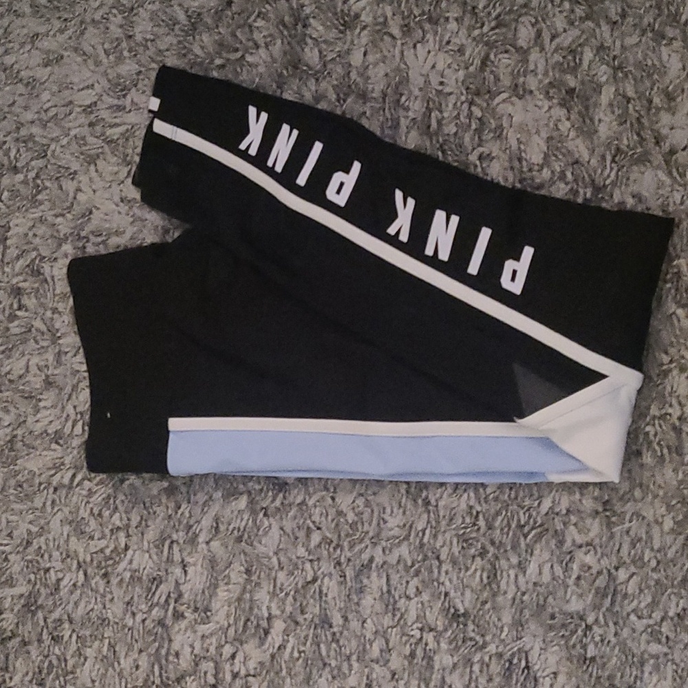 Victoria Secret Pink Baby Blue See Through Mesh Leggings